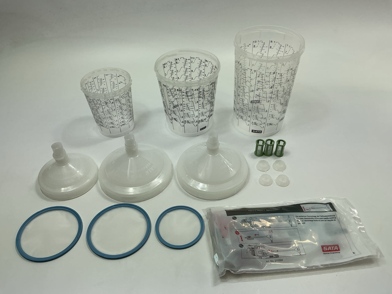 SATA 210765 Satajet 5000 B HLVP Spray Gun Kit With 1.3 Tip, RPS Cups