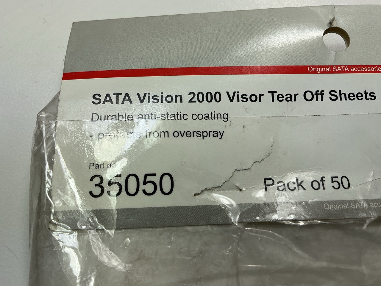 SATA 35050 Tear-Off Visor Sheets For SATA Vision 2000 Hood Respirator Pack Of 50