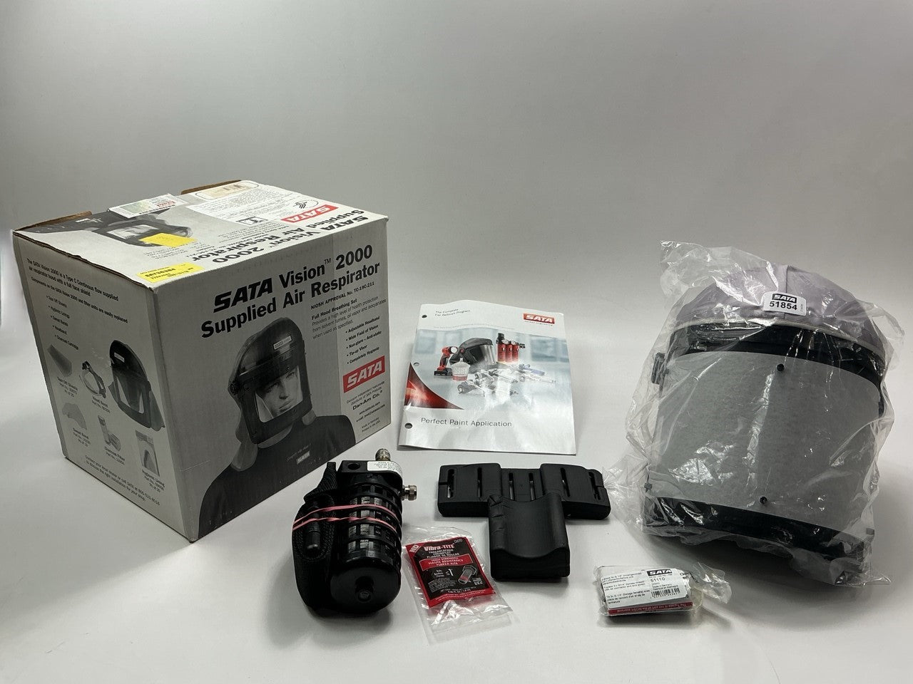 SATA 36384 Vision 2000 Supplied Air Respirator System Full Hood & Belt 51854