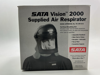 SATA 36384 Vision 2000 Supplied Air Respirator System Full Hood & Belt 51854