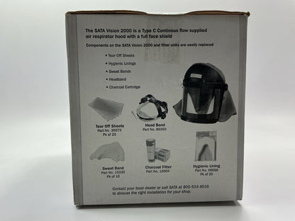 SATA 36384 Vision 2000 Supplied Air Respirator System Full Hood & Belt 51854