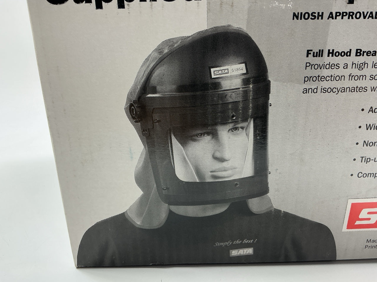SATA 36384 Vision 2000 Supplied Air Respirator System Full Hood & Belt 51854