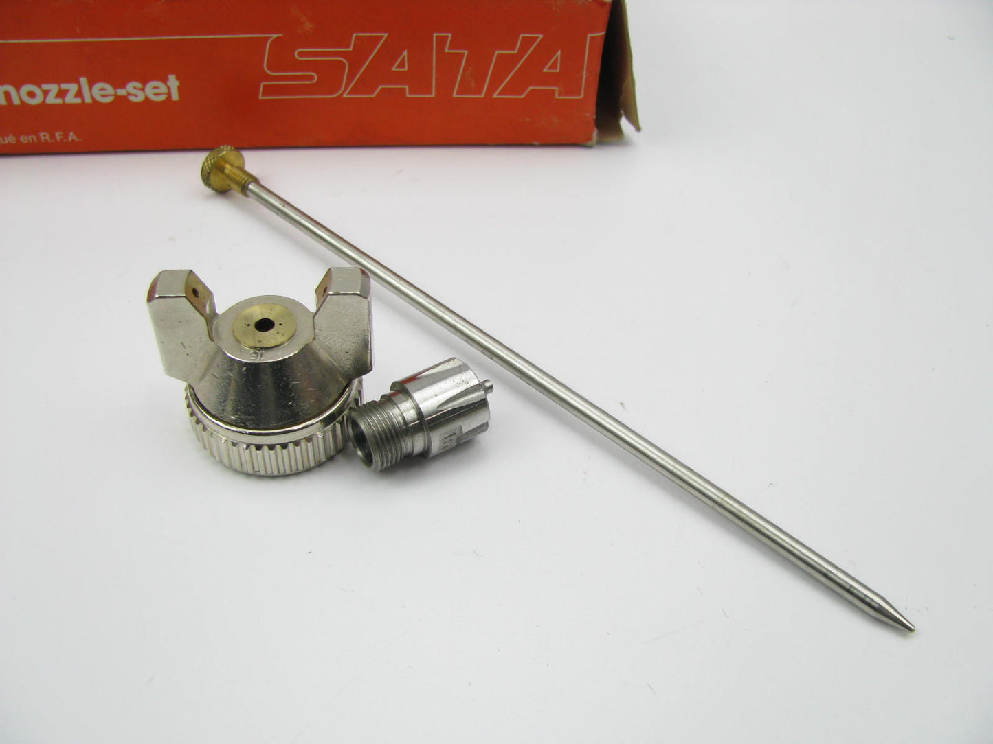 Sata 60673 Satajet Air Spray Gun LM 95, B, H, K 1.6 Nozzle Set Air Cap Needle