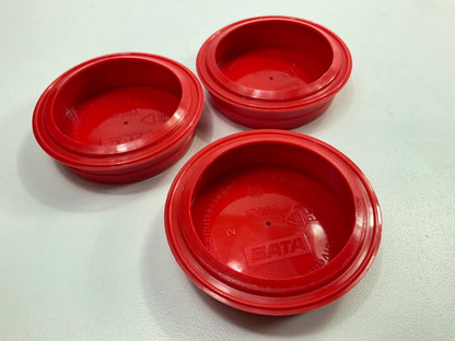 (3) Sata Jet  64022 Aluminum Cup Lid For .15L MiniJet Aluminum Cups