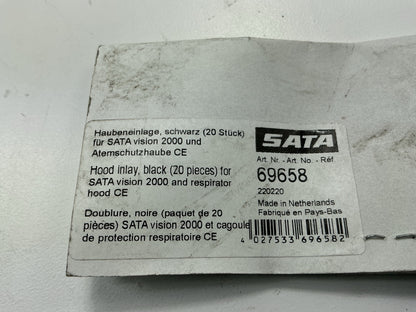 Sata 69658 Vision 2000 Hygienic Mask Inlay Hood Lining - Pack Of 20 Pcs