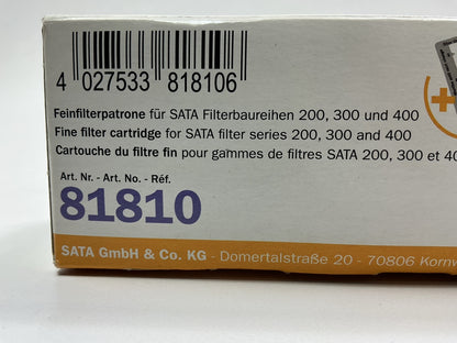 SATA 81810 Fine Filter Cartridge, For Use With Series 200/300/400