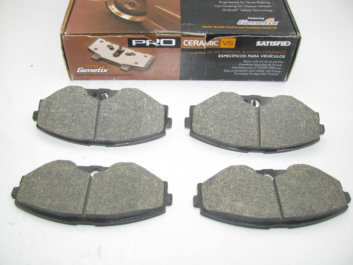 Satisfied PR587-C FRONT Disc Brake Pads For 1993-1997 Infiniti J30