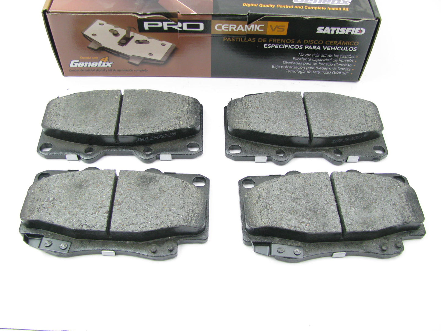 Satisfied PR799C Front Ceramic Disc Brake Pads For 1999-2004 Toyota Tacoma 6-LUG