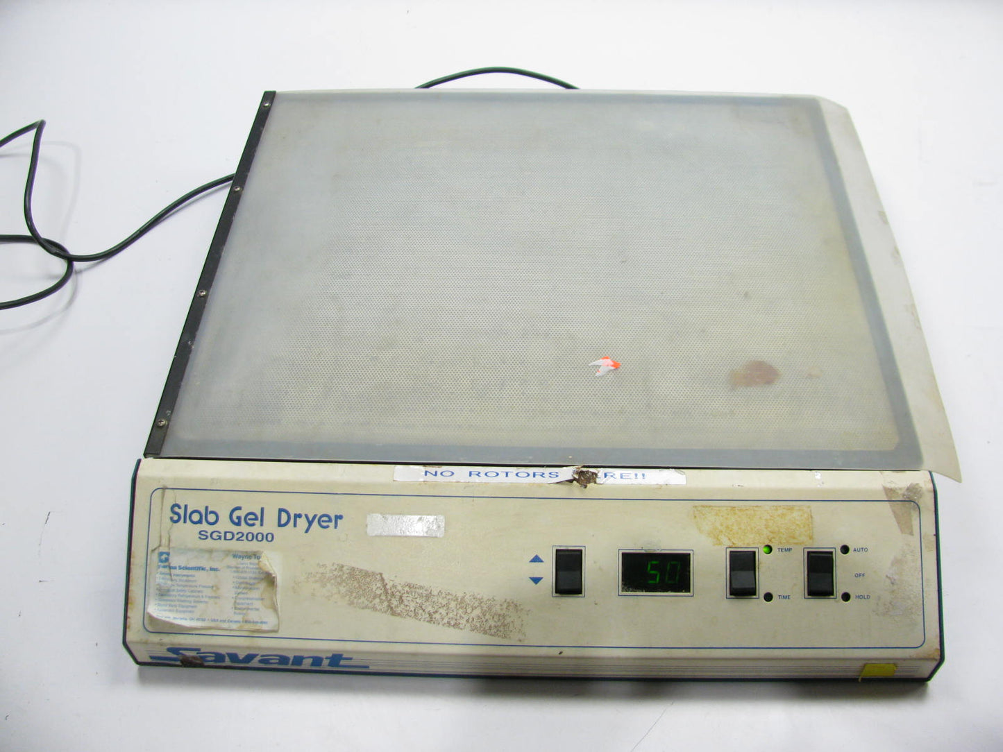 USED - COSMETIC DAMAGE Savant Slab Gel Dryer Model SGD2000 115V WORKS WELL