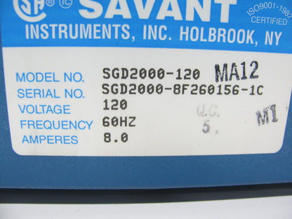 USED - VERY GOOD COND. Savant Slab Gel Dryer Model SGD2000 -115