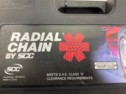 SCC SC1034 Radial Chain Cable Traction Tire Snow Chains - Set Of 2