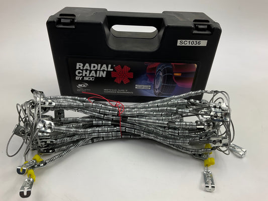 SCC SC1036 Radial Chain Cable Traction Tire Chain - Set Of 2