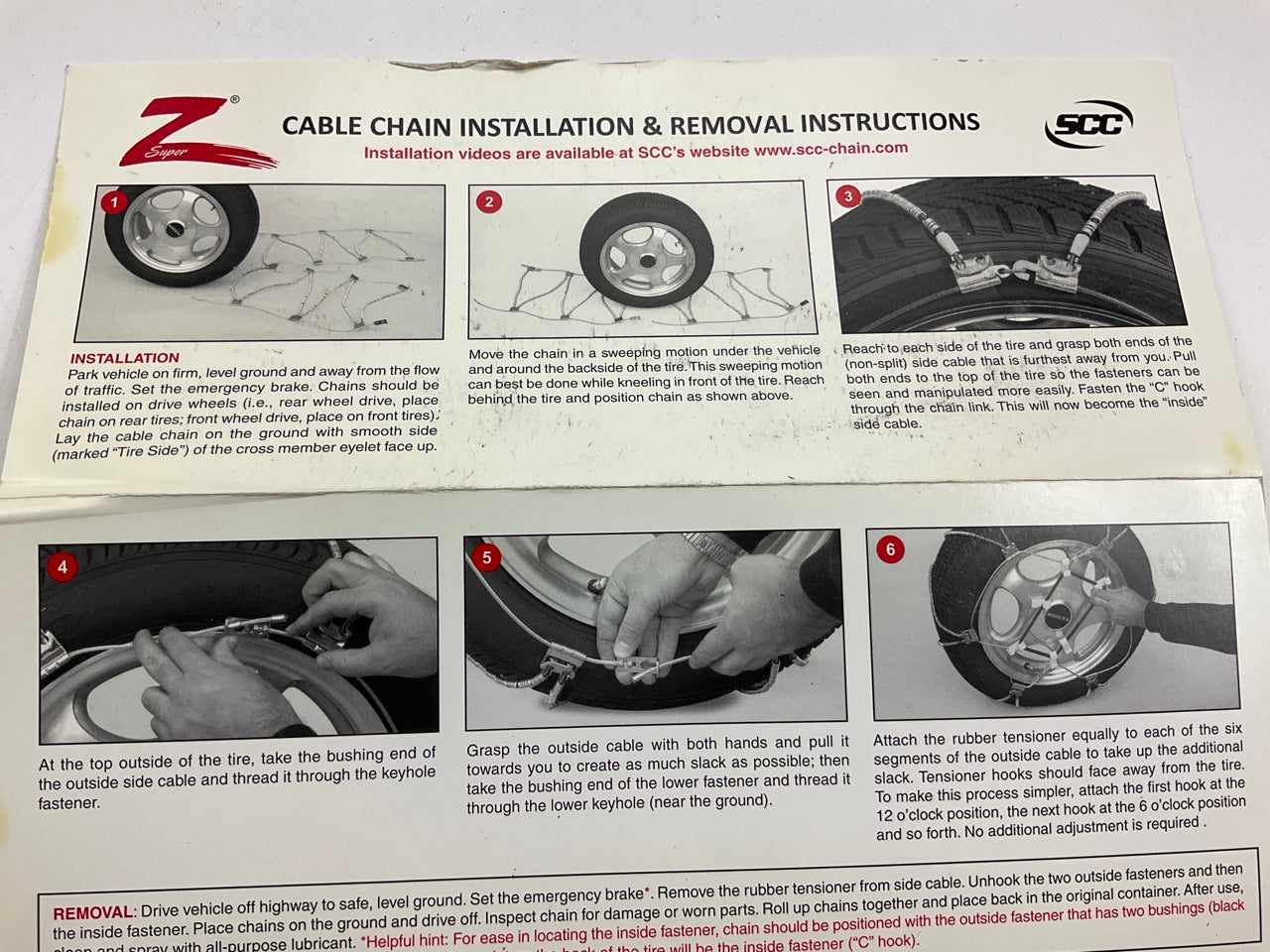 SCC SZ327 Shur Grip Super Z Passenger Car Tire Snow Traction Chain - Set Of 2
