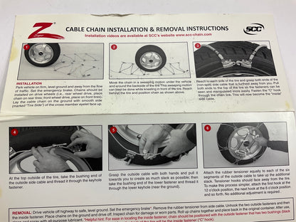 SCC SZ327 Shur Grip Super Z Passenger Car Tire Snow Traction Chain - Set Of 2