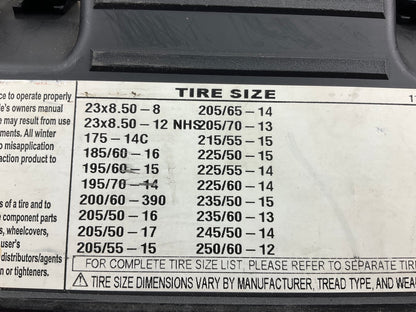 SCC SZ327 Shur Grip Super Z Passenger Car Tire Snow Traction Chain - Set Of 2