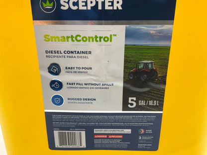 (2) Scepter FR1D501 5 Gal Diesel Can 5 Gallon HDPE Plastic Canister Gas Canister