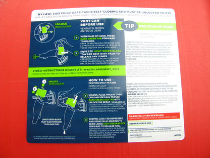 Scepter FR1G501 5 Gallon SmartControl Gas Can
