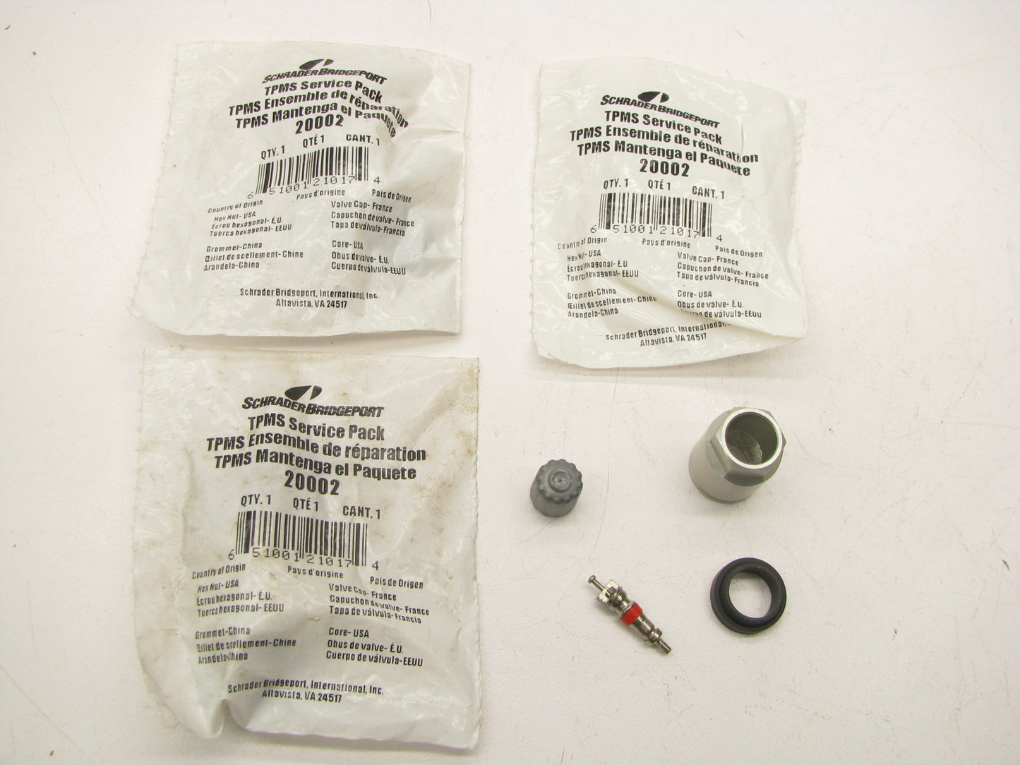 (4) Schrader 20002 TPMS Tire Pressure Monitor Sensor Valve Stem Service Kits