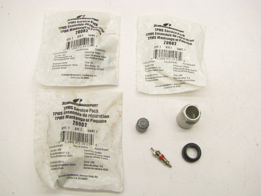 (4) Schrader 20002 TPMS Tire Pressure Monitor Sensor Valve Stem Service Kits
