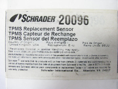 Schrader 20096 TPMS Tire Pressure Monitor Sensor