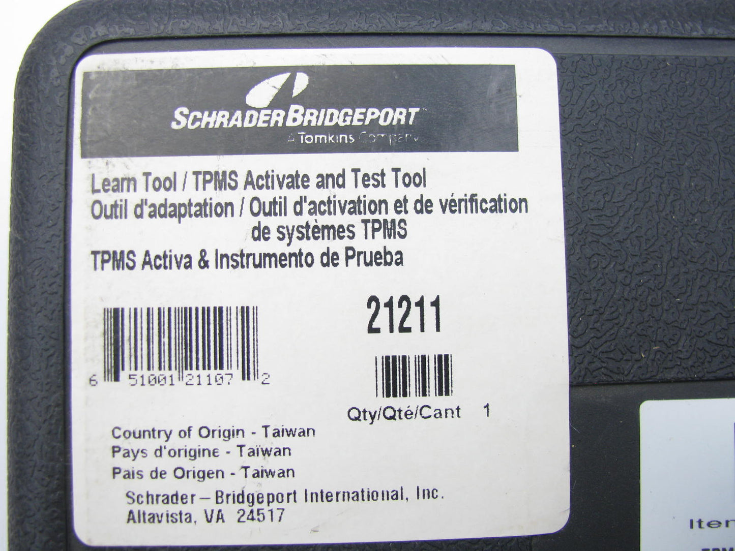 Schrader 21211 Air Aware TPMS Learn & Test Tool 21211 Activation & Diagnosis