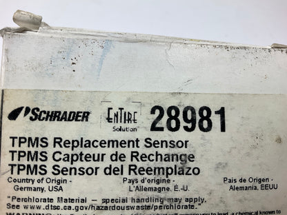 Schrader 28981 TPMS Tire Pressure Monitor Sensor