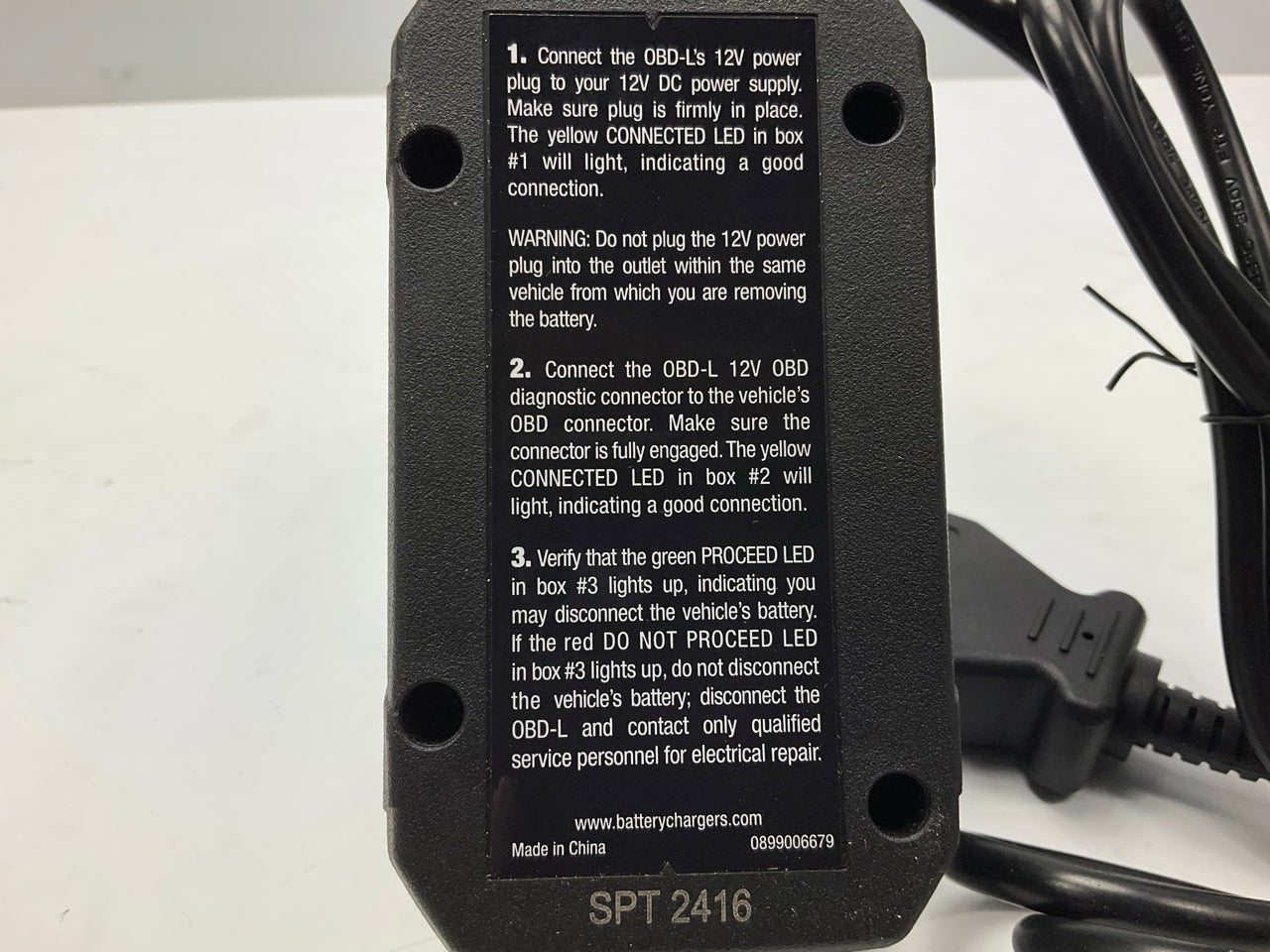 Schumacher OBD-L On-Board Diagnostics II Memory Saver Detector