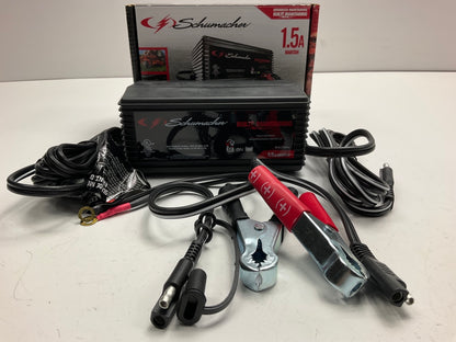 Schumacher SC1355 1.5A 6/12V Fully Automatic Battery Maintainer Charger
