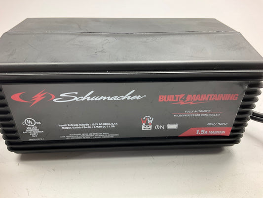 Schumacher SC1355 1.5A 6/12V Fully Automatic Battery Maintainer Charger