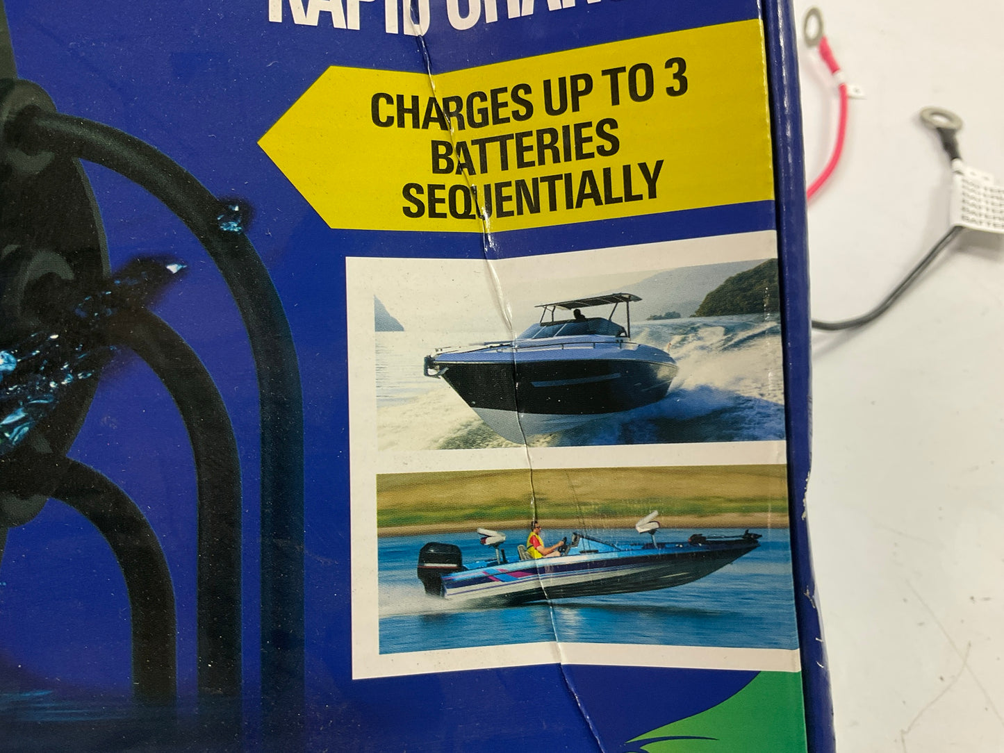 Schumacher Boat Battery Charger Shore Marine 12V 15A 3-Bank On-Board Sequential