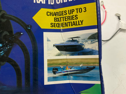 Schumacher Boat Battery Charger Shore Marine 12V 15A 3-Bank On-Board Sequential