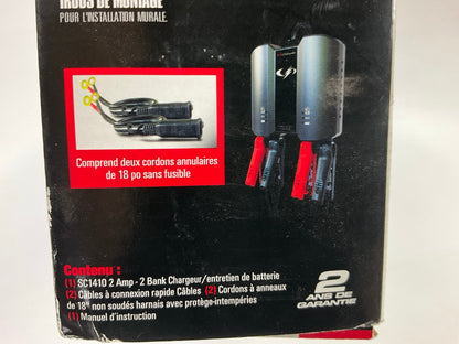 Schumacher SC1410 6V/12V Two-Bank 2A Battery Charger/Maintainer (Double Battery)