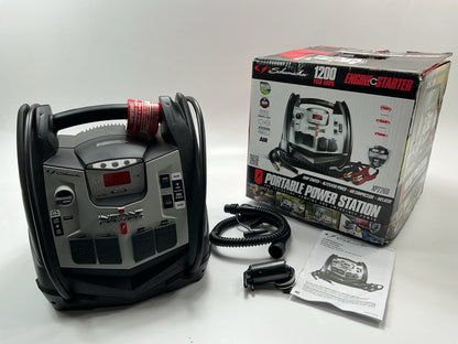 Schumacher XP2260 1200 Peak Amp 6-in-1 Portable Power Station W/ Tire Inflator
