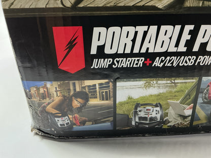 Schumacher XP2260 1200 Peak Amp 6-in-1 Portable Power Station W/ Tire Inflator
