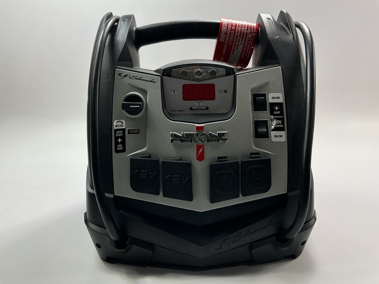 Schumacher XP2260 1200 Peak Amp 6-in-1 Portable Power Station W/ Tire Inflator
