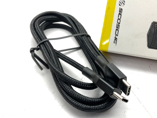 Scosche CCB4-SP USB-C To USB-C, 4-ft, Charging Sync Braided Cable 4 Feet Long