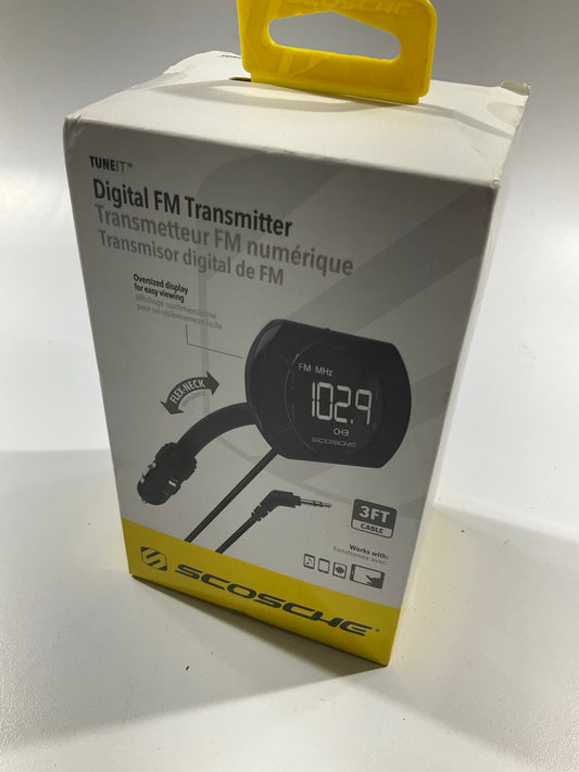 Scosche FMTD13 Digital FM Transmitter With Back Lit Display & Flex-Neck