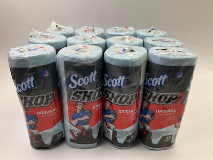 Scott Shop Towels Original Shop Towels - Blue, Pack Of 12