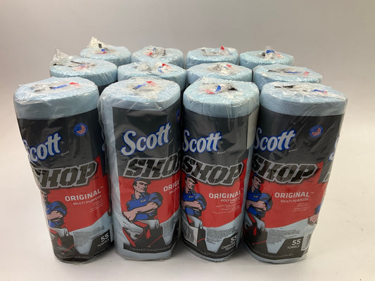 Scott Shop Towels Original Shop Towels - Blue, Pack Of 12