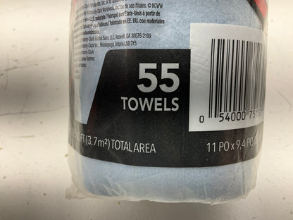 30 Rolls - Original Scott 75130 Blue Roll Shop Towels Heavy Duty Strong 55 Sheet