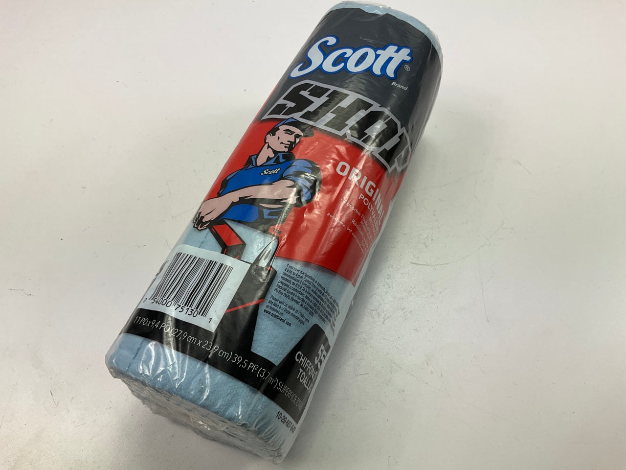 Original Scott 75130 Blue Roll Shop Towels Heavy Duty Strong 55 Sheet