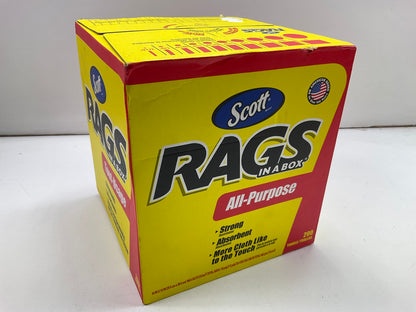 Kimberly 75260 Professional Scott Rags In A Box White, 200 Pcs, 9''x12''