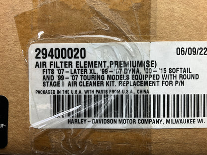 Screaming Eagle 29400020 Air Filter - Harley 29442-99E