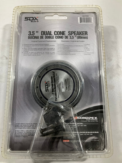 Sdx Audio CS17035 3.5'' Dual Cone Speaker - Original Equipment Replacement