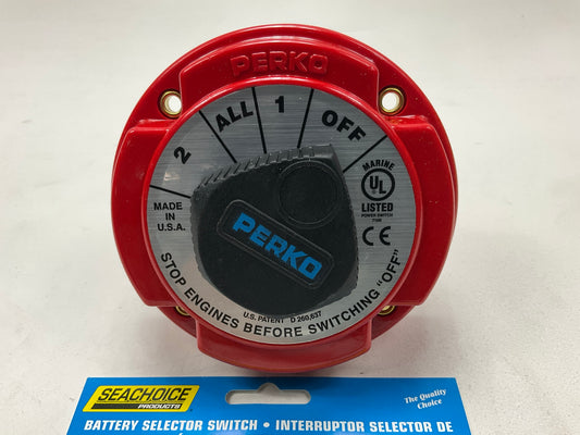 Seachoice 11501 Red Plastic 50V 2/All/1/Off Battery Selector Switch One Size