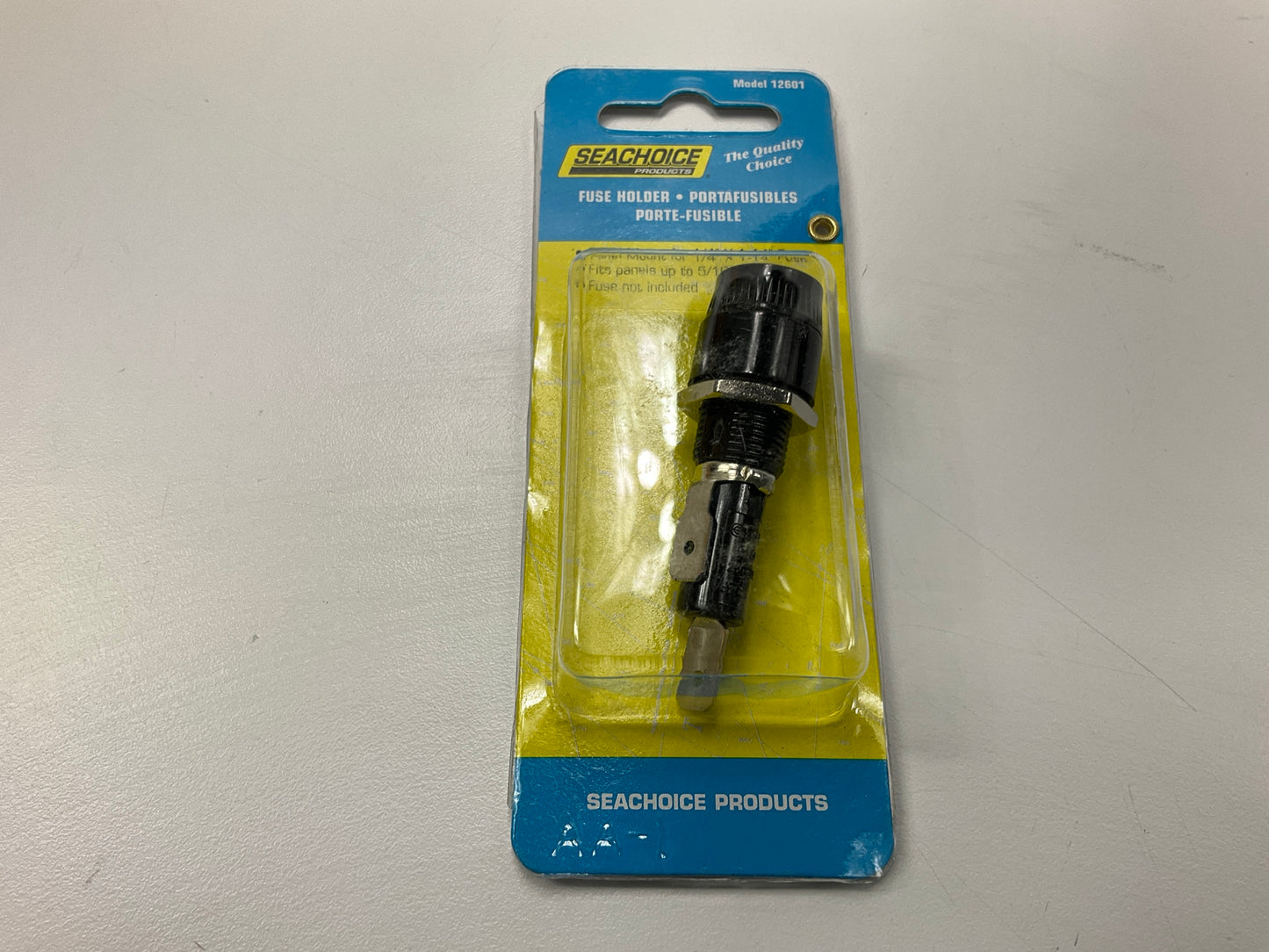 Seachoice 12601 15A 12V Round Panel Mounted Replacement Fuse Holder 5/16'' Hole