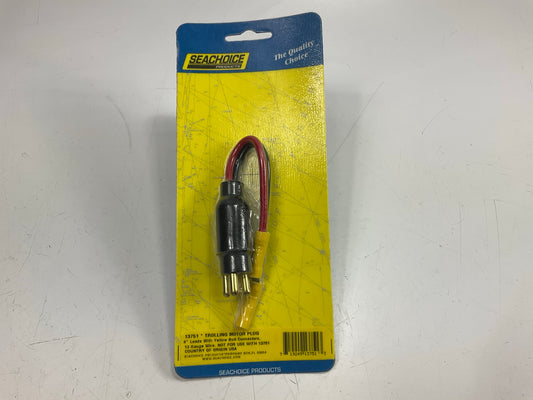 Seachoice 13751 Motor Side Male 2 Wire Trolling Motor Plug For Boats 10 AWG Wire