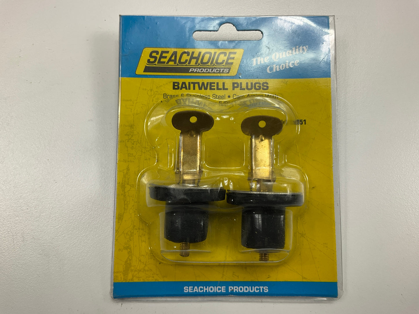 2/Pack - Seachoice 18951 5/8'' Deck, Livewell And Baitwell Drain Plugs For Boats