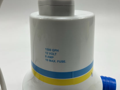 Seachoice 19291 Bilge Pump, Universal, 1500 GPH, 12 Volt