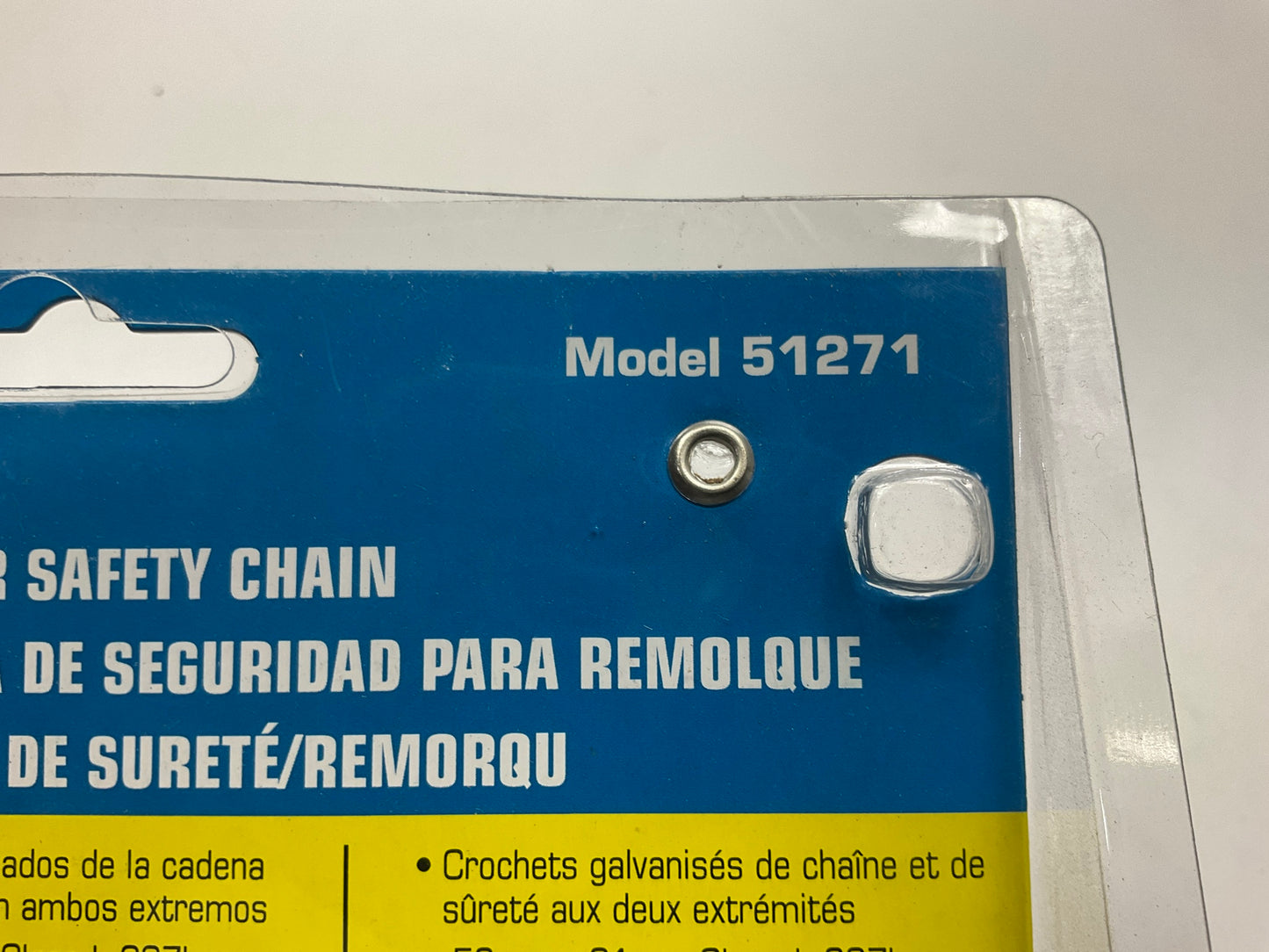 OPEN BOX (2) Seachoice 51271 Trailer Safety Chain, Galvanized Steel - 7/32''X 36''